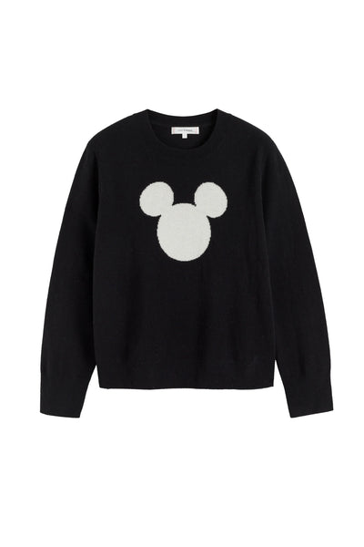 Black Wool-Cashmere Mickey Sweater