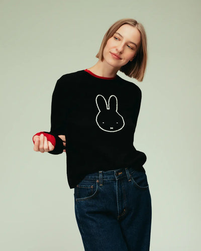 Black Wool-Cashmere Miffy Black Friday Sweater