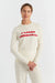 Cream Wool-Cashmere J'adore Christmas Sweater