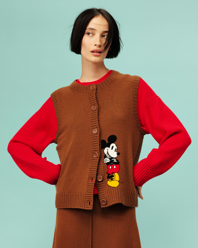 Toffee Wool-Cashmere Mickey's Waistcoat