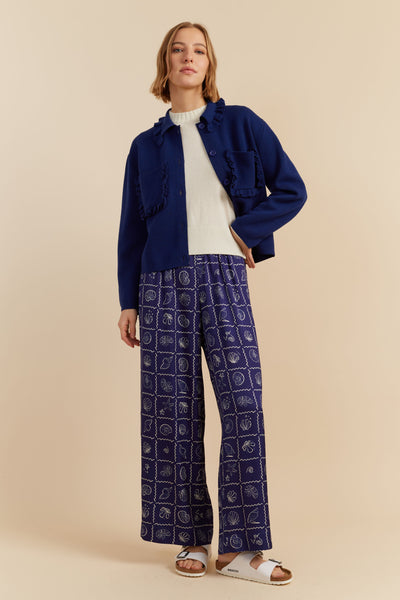 SAMPLE SALE - NO REFUNDS Blue Merino Sea Breeze Jacket