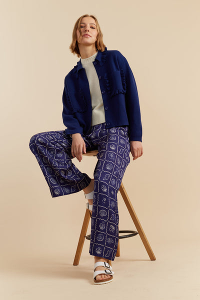 SAMPLE SALE - NO REFUNDS Blue Merino Sea Breeze Jacket