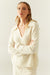 Cream Cloud Cashmere Collared Sweater