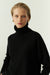 Black Pure Cashmere Rollneck Sweater