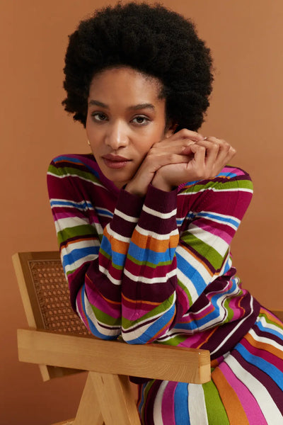 Multi Merino Stripe Sweater
