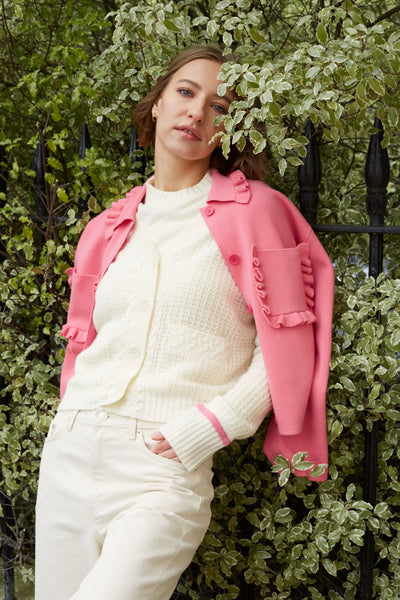 SAMPLE SALE - NO REFUNDS Pink Merino Sea Breeze Jacket