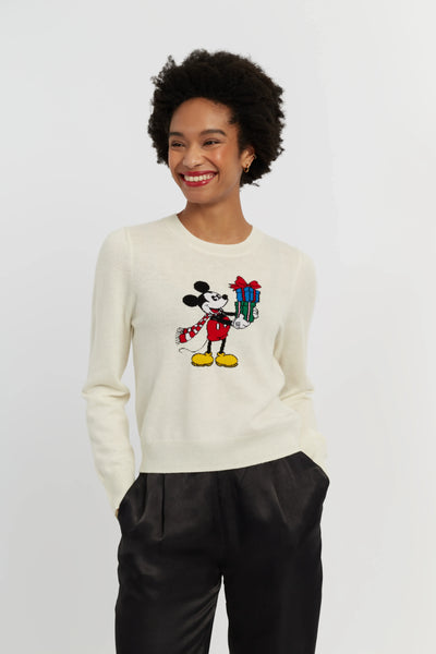 Cream Wool-Cashmere The Gift Of Mickey Sweater