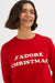 Red Wool-Cashmere J'Adore Christmas Sweater