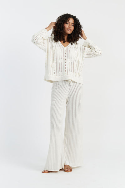 SAMPLE SALE - NO REFUNDS Cream Laura Whitmore Bohemian Trousers