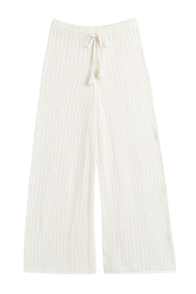 Cream Laura Whitmore Bohemian Trousers image 4