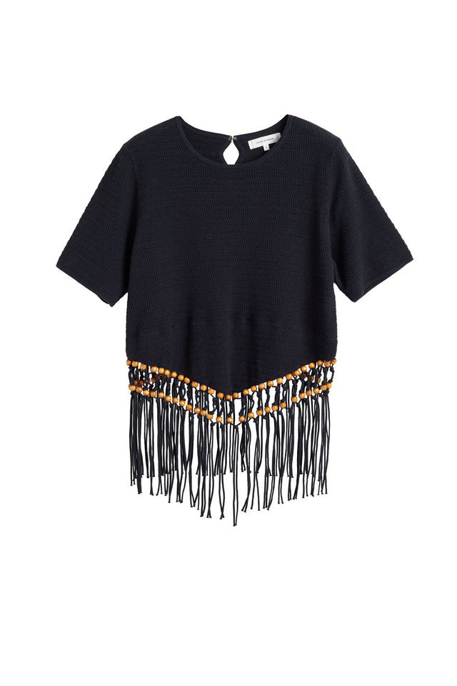 Black Laura Whitmore Beaded Top image 3