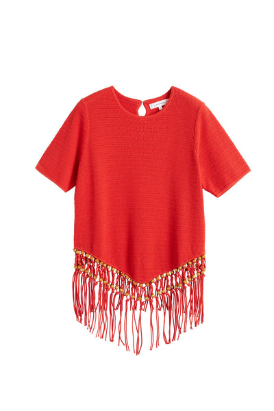 SAMPLE SALE - NO REFUNDS Terracotta Laura Whitmore Beaded Top