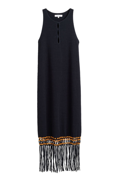 SAMPLE SALE - NO REFUNDS Black Laura Whitmore Beaded Dress