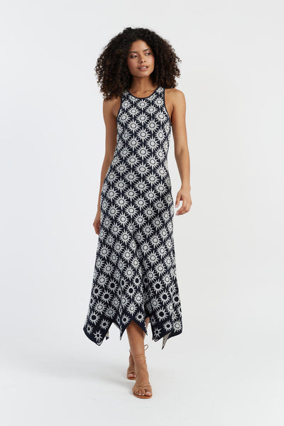 SAMPLE SALE - NO REFUNDS Black Laura Whitmore Sunflower Dress