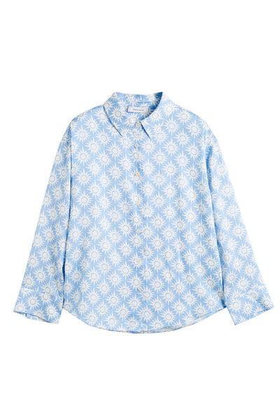 SAMPLE SALE - NO REFUNDS Sky-Blue Laura Whitmore Paradise Shirt