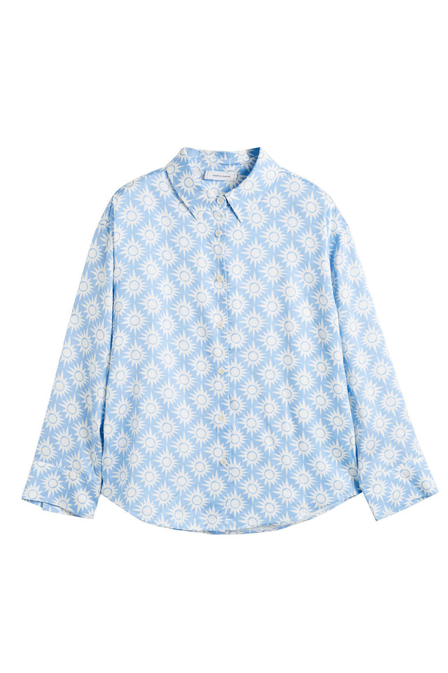Sky-Blue Laura Whitmore Paradise Shirt image 5