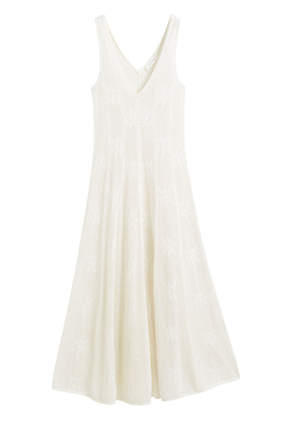 SAMPLE SALE - NO REFUNDS Cream Laura Whitmore Bohemian Dress