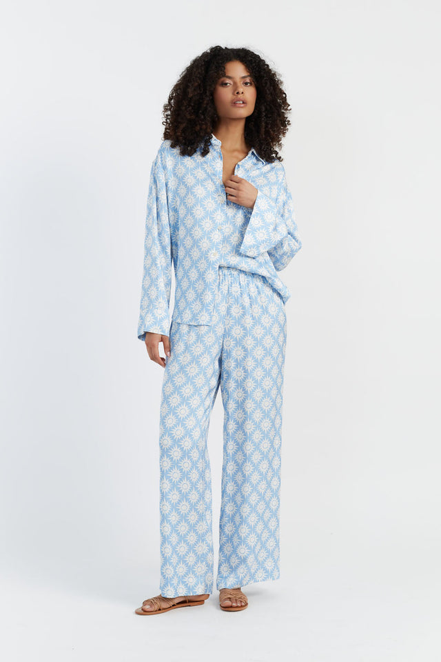 Sky-Blue Laura Whitmore Paradise Shirt image 2