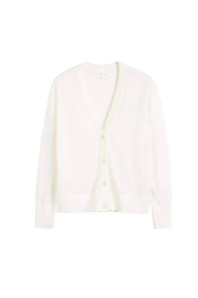 Cream Pure Merino Cardigan