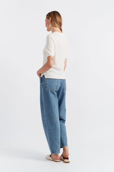 Cream Pure Merino T-Shirt