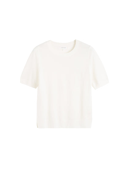 Cream Pure Merino T-Shirt