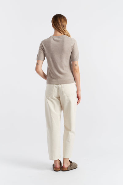 Oatmeal Pure Merino T-Shirt