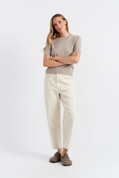 Oatmeal Pure Merino T-Shirt