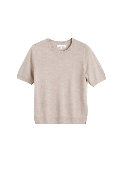 Oatmeal Pure Merino T-Shirt