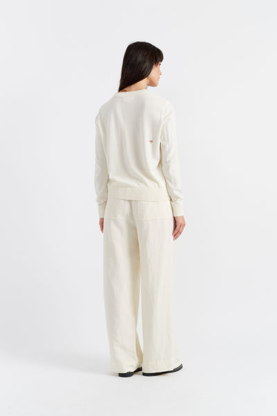 SAMPLE SALE - NO REFUNDS Cream Cotton Snoopy Nautical Sweater