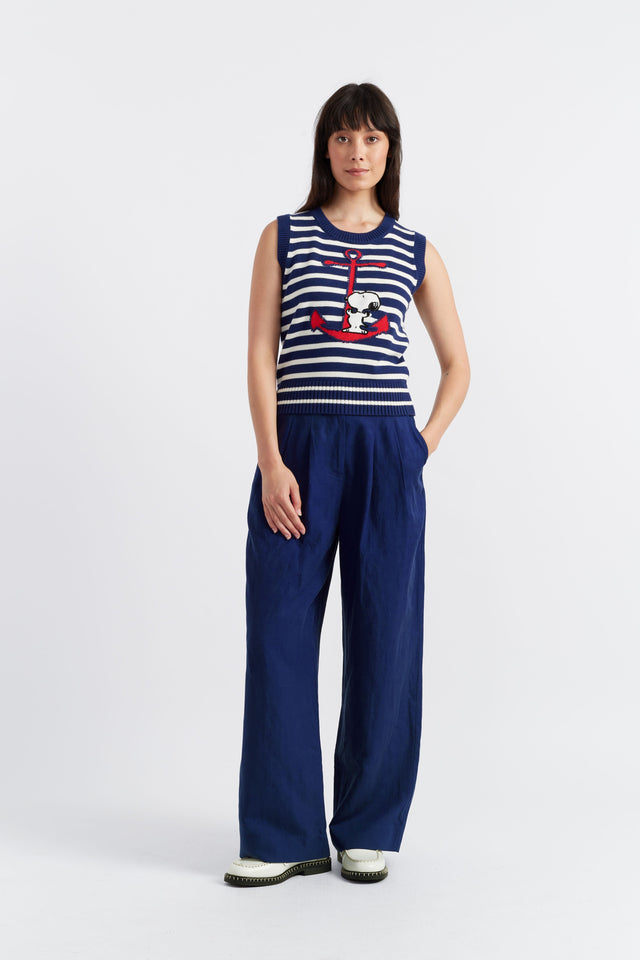 Blue Cotton Snoopy Anchor Tank image 4