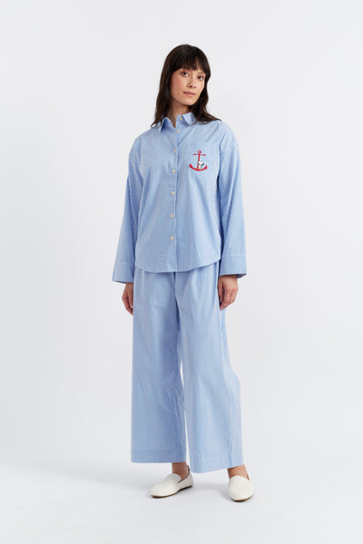 SAMPLE SALE - NO REFUNDS Blue Cotton Snoopy Anchor Co-ord