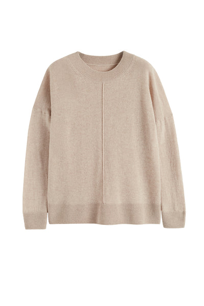 Soft-Oat Wool-Cashmere Light Slouchy Sweater