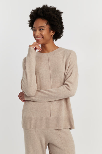 Soft-Oat Wool-Cashmere Light Slouchy Sweater