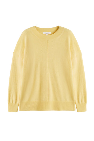 Yellow sweater on a white background