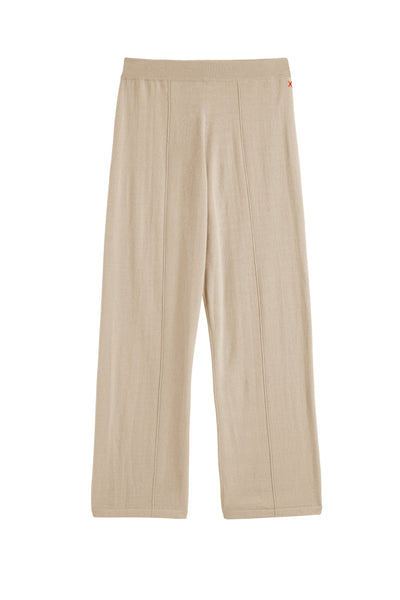 Soft-Oat Wool-Cashmere Wide-Leg Track Pants