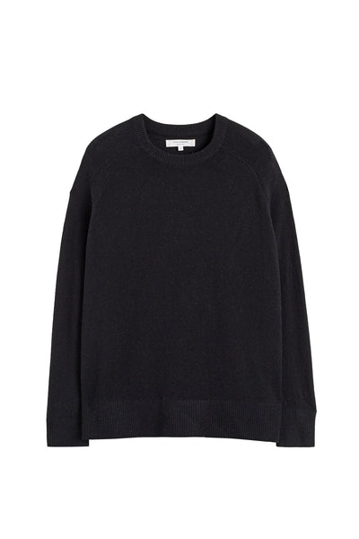 Black Cloud Cashmere Slouchy Sweater