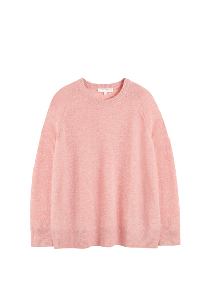 Pink-Marl Cloud Cashmere Slouchy Sweater