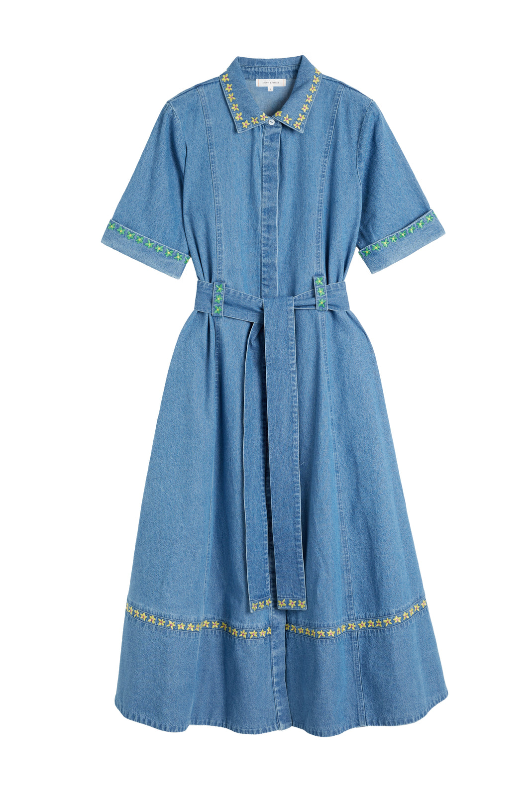 machu cotton chambray midi dress Machu Cotton Chambray Midi Dress (Women)