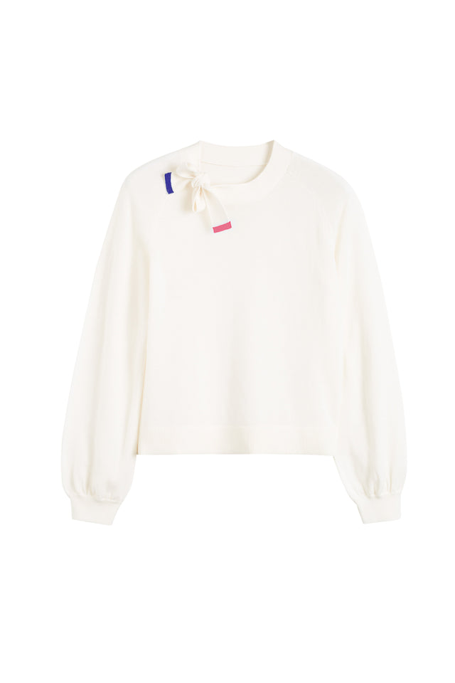 Cream Merino Sailors Knot Sweater image 4