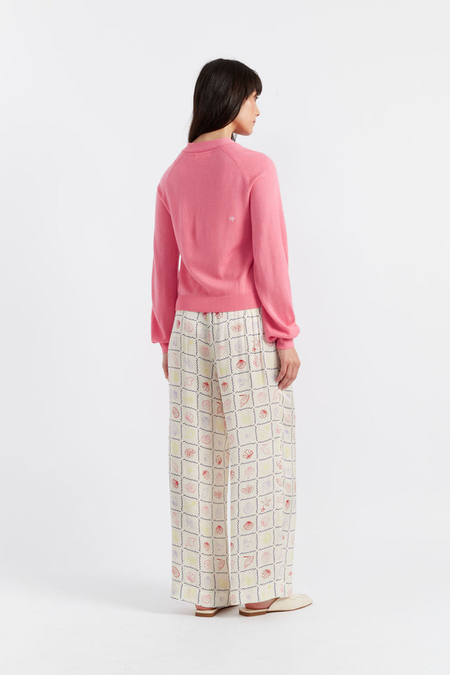 Pink Merino Sailors Knot Sweater image 3