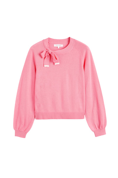 SAMPLE SALE - NO REFUNDS Pink Merino Sailors Knot Sweater