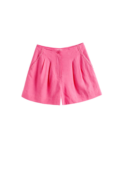 SAMPLE SALE - NO REFUNDS Rose Tencel-Linen Shorts