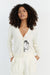 Cream Wool-Cashmere Snoopy Cardigan