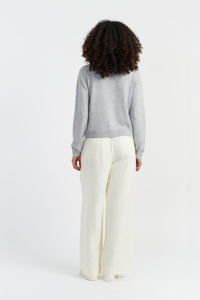 Light-Grey Wool-Cashmere Snoopy Cardigan image 2