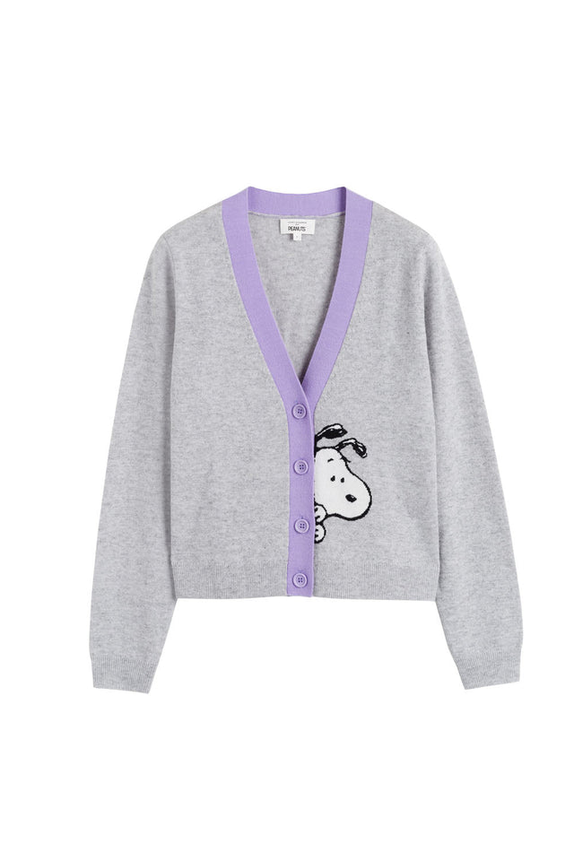 Light-Grey Wool-Cashmere Snoopy Cardigan image 3