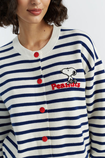 SAMPLE SALE - NO REFUNDS Cream Merino Snoopy Milano Cardigan
