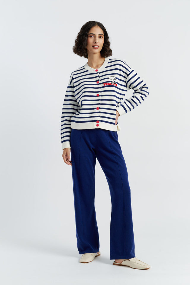 Cream Merino Snoopy Milano Cardigan image 3