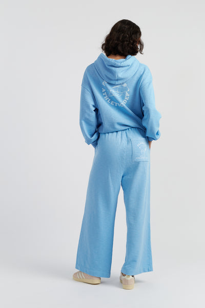 Sky-Blue Cotton Snoopy Sweatpants