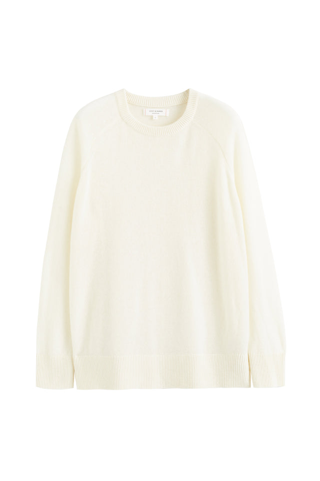 Cream Cloud Cashmere Slouchy Sweater image 4