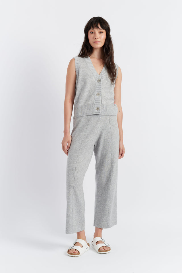 Light-Grey Wool-Cashmere Waistcoat image 3
